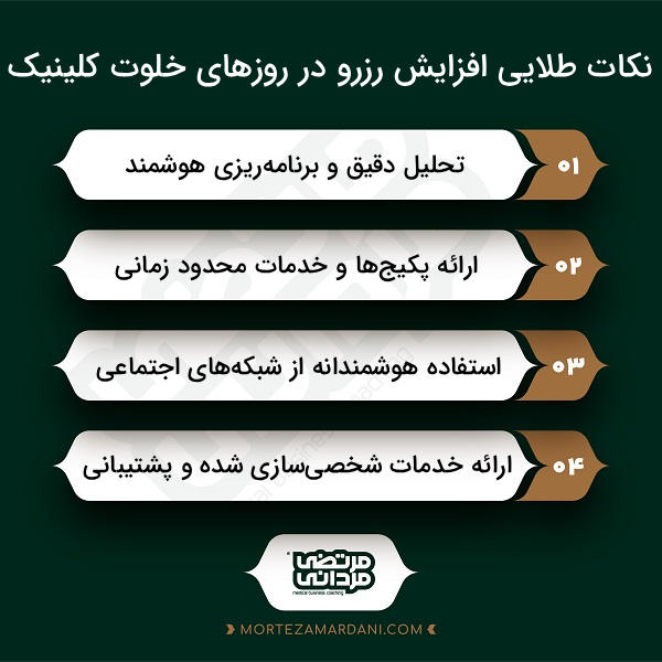 چطور در روزهای خلوت، تماس و رزرو را بیشتر کنیم؟